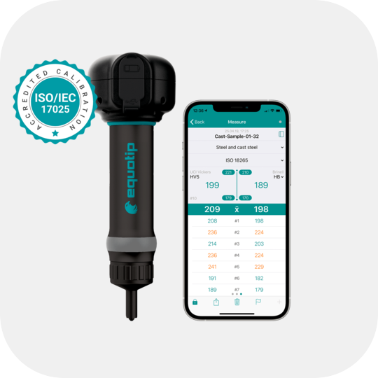 Equotip Live UCI portable hardness tester