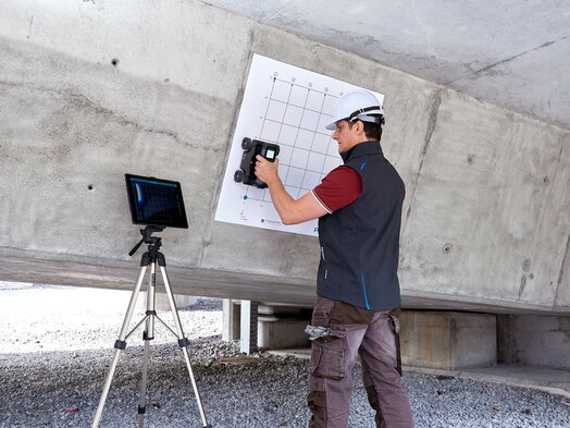 GP8000 Tragbares Beton-GPR-Radar. Schnellere und einfachere Betoninspektionen und Strukturaufnahmen mit der SFCW-Bodenradartechnologie