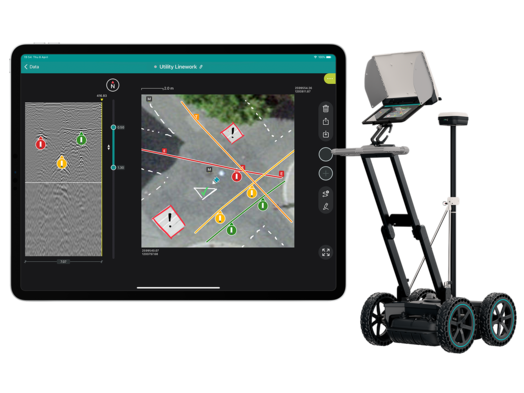 GS8000 Il flusso di lavoro e la tecnologia più efficienti in tempo reale per la scansione e la digitalizzazione del sottosuolo