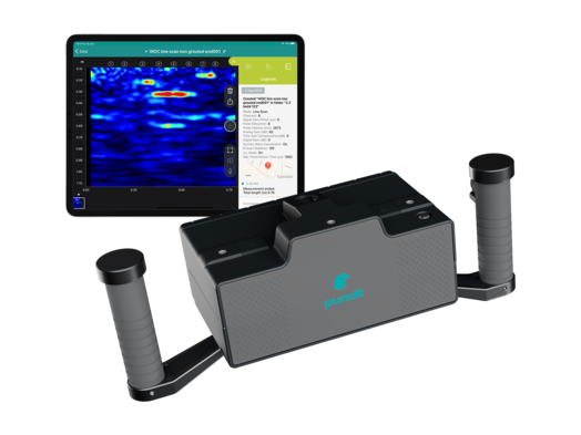 PD8050 Potência consolidada em um único dispositivo para imagens estruturais, detecção de objetos e defeitos com pulso eco ultrassônico